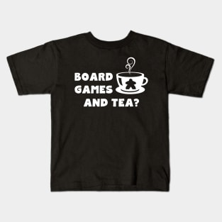 Board Games and Tea? Kids T-Shirt